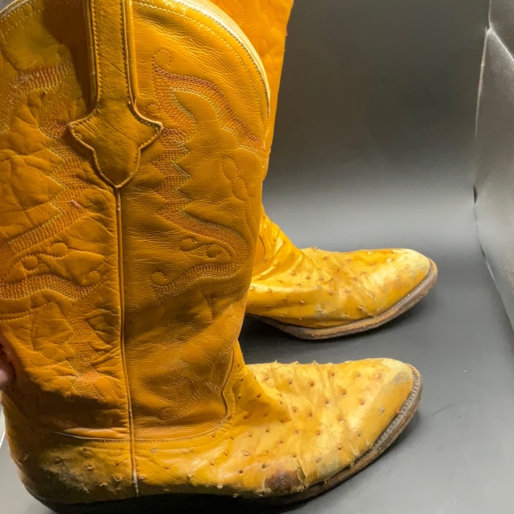 Ferrini P’S Ostrich Skin Boots 8D